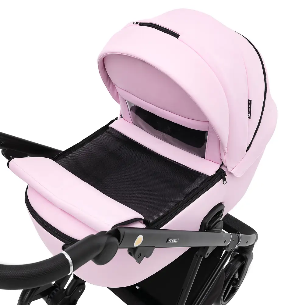 Детская коляска 2 в 1 Adamex Blanc Eco SA-16 розовый